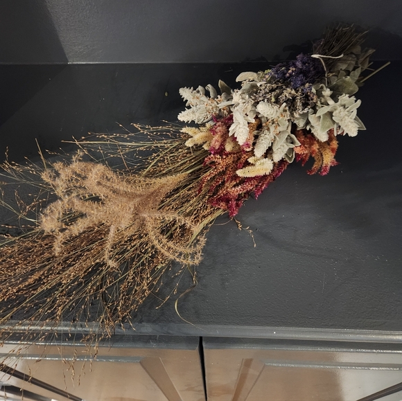 Real Dried Flower Bouquet. 29 Inches Long. - Picture 3 of 7